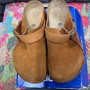 Birkenstock Luxury Premium Suede Clogs with Buckle